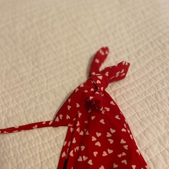 Women’s Dress Red with Hearts - Picture 3 of 5